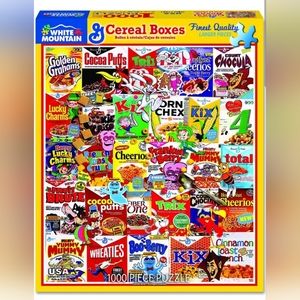 White Mountain Cereal Boxes 1000 piece puzzle